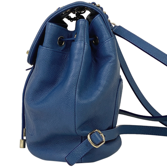 Chanel Cocomark Rucksack Rucksack Blue Matelasse Backpack Skin Caviar - Picture 1 of 14